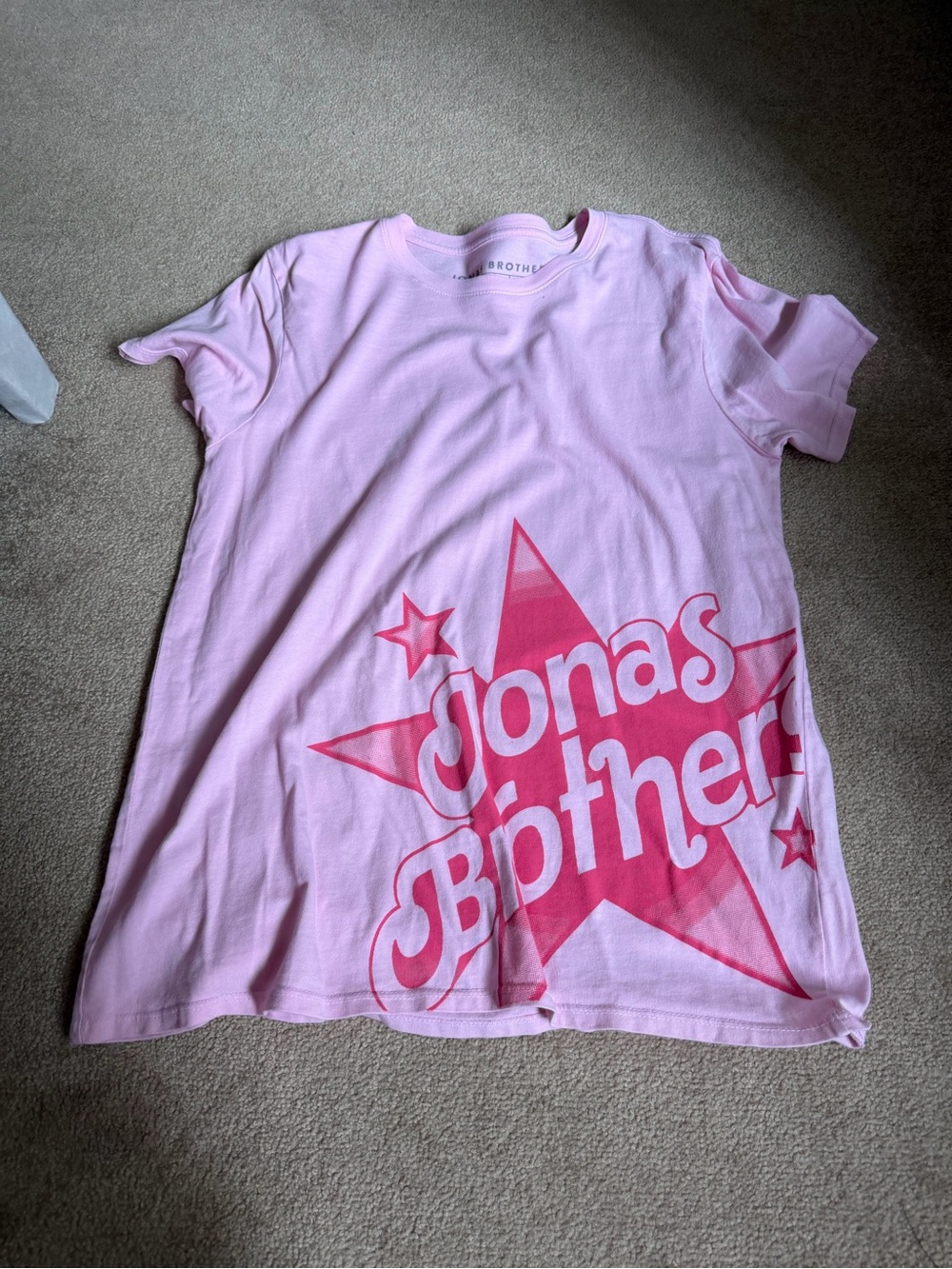 Jonas Brothers Pink Graphic Short Sleeve Tee